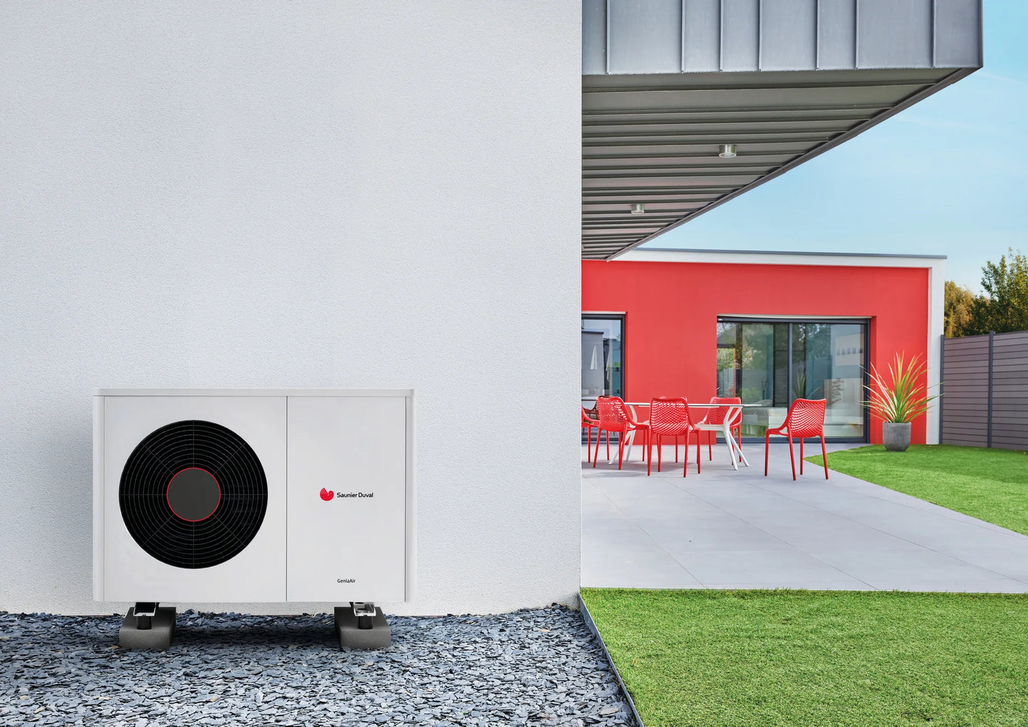 PAC - Unité extérieure air / eau monobloc - GeniaAir Max 5 - 230 V - Saunier Duval
