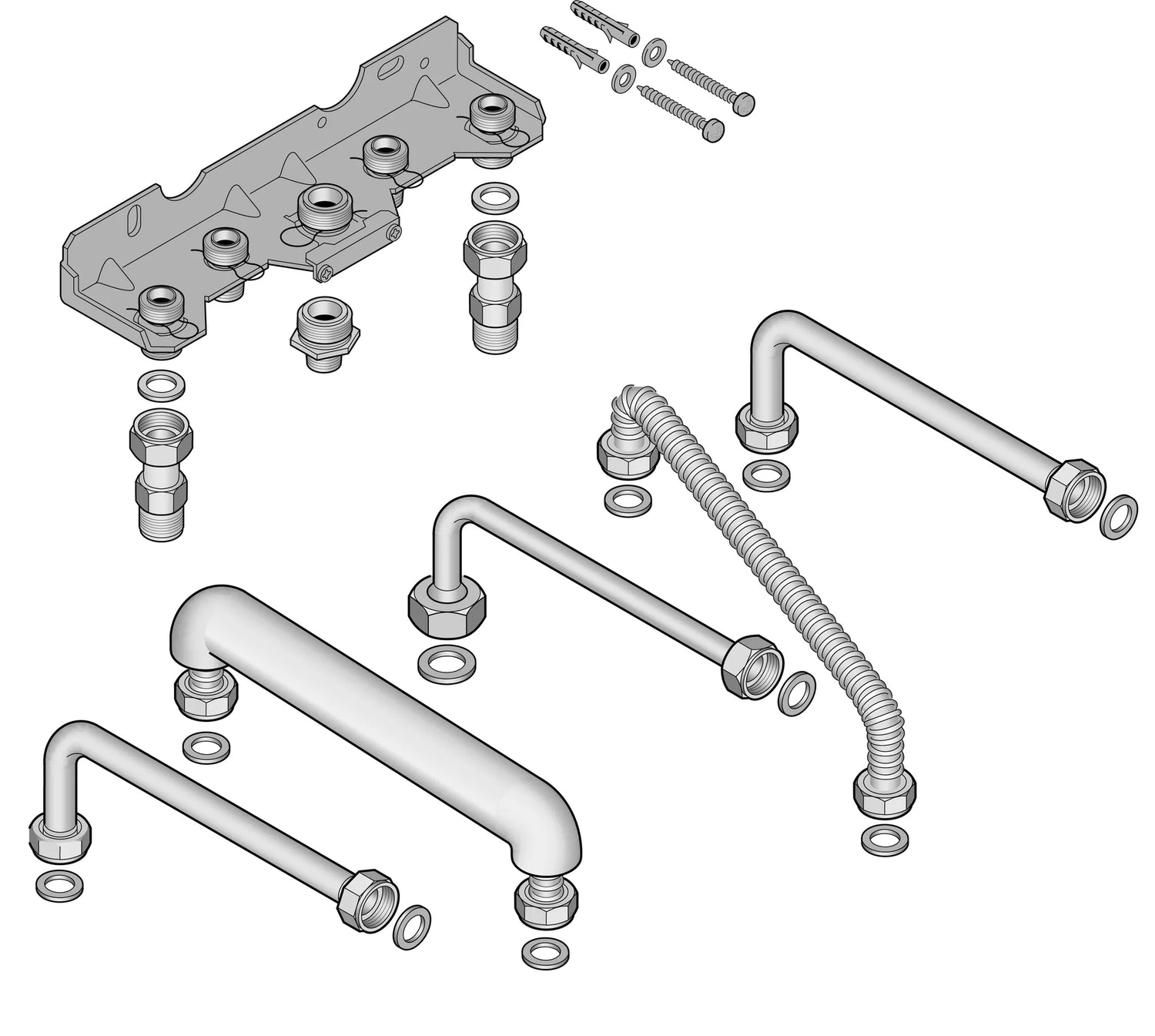 Kit raccordement arrière SVB 1524 pour chaudière Stellis MODULE CONDENS - ELM Leblanc