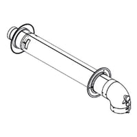 Kit ventouse horizontale 60/100 avec coude 90° court (pour installation SANS cadre écarteur) pour chauffe bain Opalia F12/15/17 - ref 0020221352
