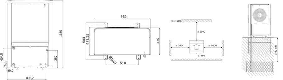 Pompe à chaleur AIR/EAU Unité ext. Compress 7000 AW 7KW 230V Monobloc - Bosch