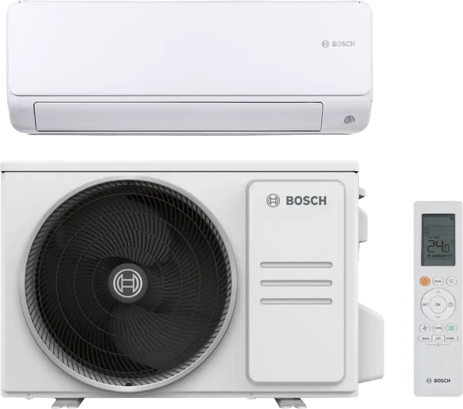PAC Air/Air  - Ensemble Mono-Split - Climate 6000i - CL6001iUW26E - 2,6kW - R32 - Bosch