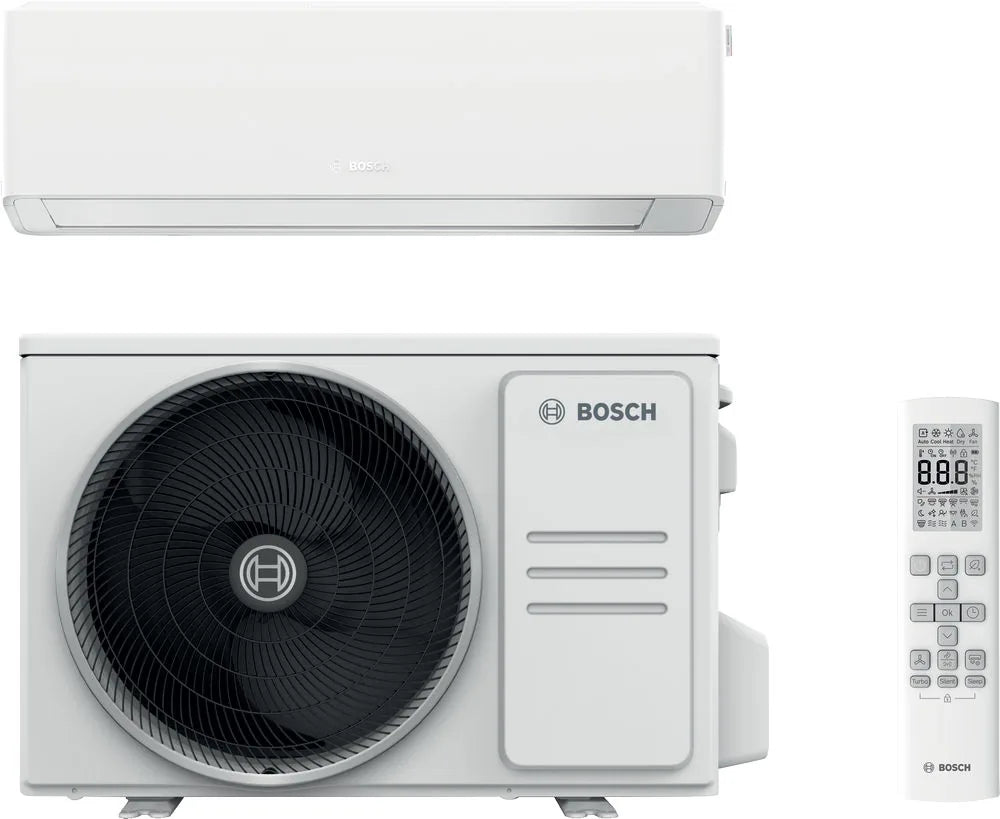 PAC Air/Air - Ensemble Mono-Split - CL7000i-Set 26 E - Mural 2,6k - Blanc - Bosch
