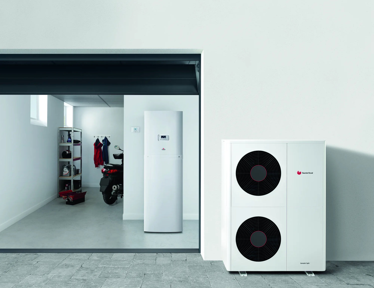 PAC - Unité extérieure air / eau bi-bloc - GeniaAir Split 12 - 400V - Saunier Duval