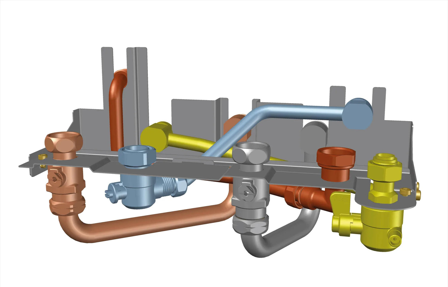 Tubulures pour chaudières Bas-Nox en remplacement anciens modèles (ELM Leblanc) + cache - Saunier Duval