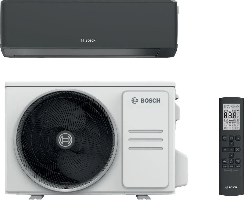 PAC Air/Air - Ensemble. Mono-Split - CL7000i-Set 41 EB - Mural 4,1k - Graphite - Bosch