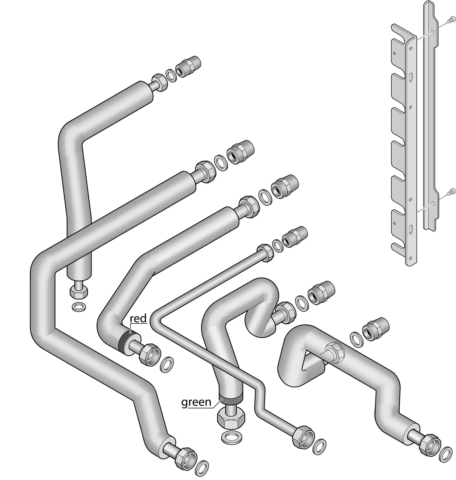 Kit raccordement horizontal droite - SVB 1521 pour Stellis MODULE CONDENS - ELM Leblanc