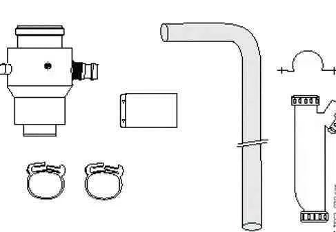 Buse de sortie verticale 60/100 (sans points de mesure) pour chauffe-bains OPALIA F - Saunier Duval