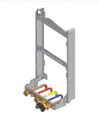 Dosseret iDOS GA 5 pour Mégalis iCondens type première installation / tubes à braser (avec écarteur) - ELM Leblanc