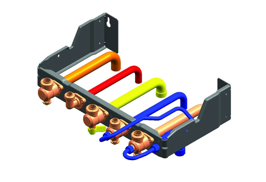 Dosseret DOS GA 5 pour ACLEIS Bas-Nox type première installation / tubes à braser (avec écarteur) - ELM Leblanc