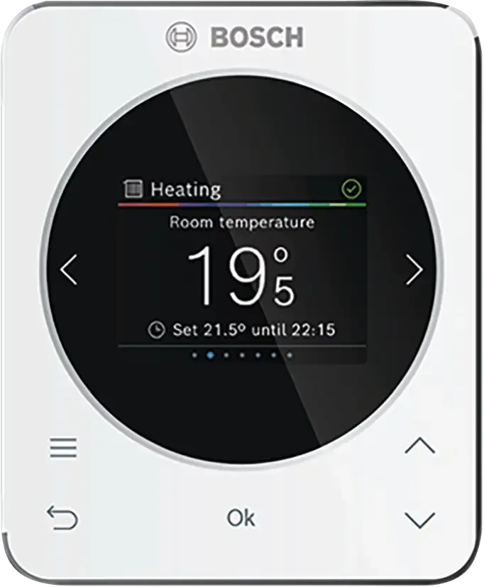 Régulation d'ambiance Filaire RT 800, commande d'appareils avec Interface UI 800 - Bosch