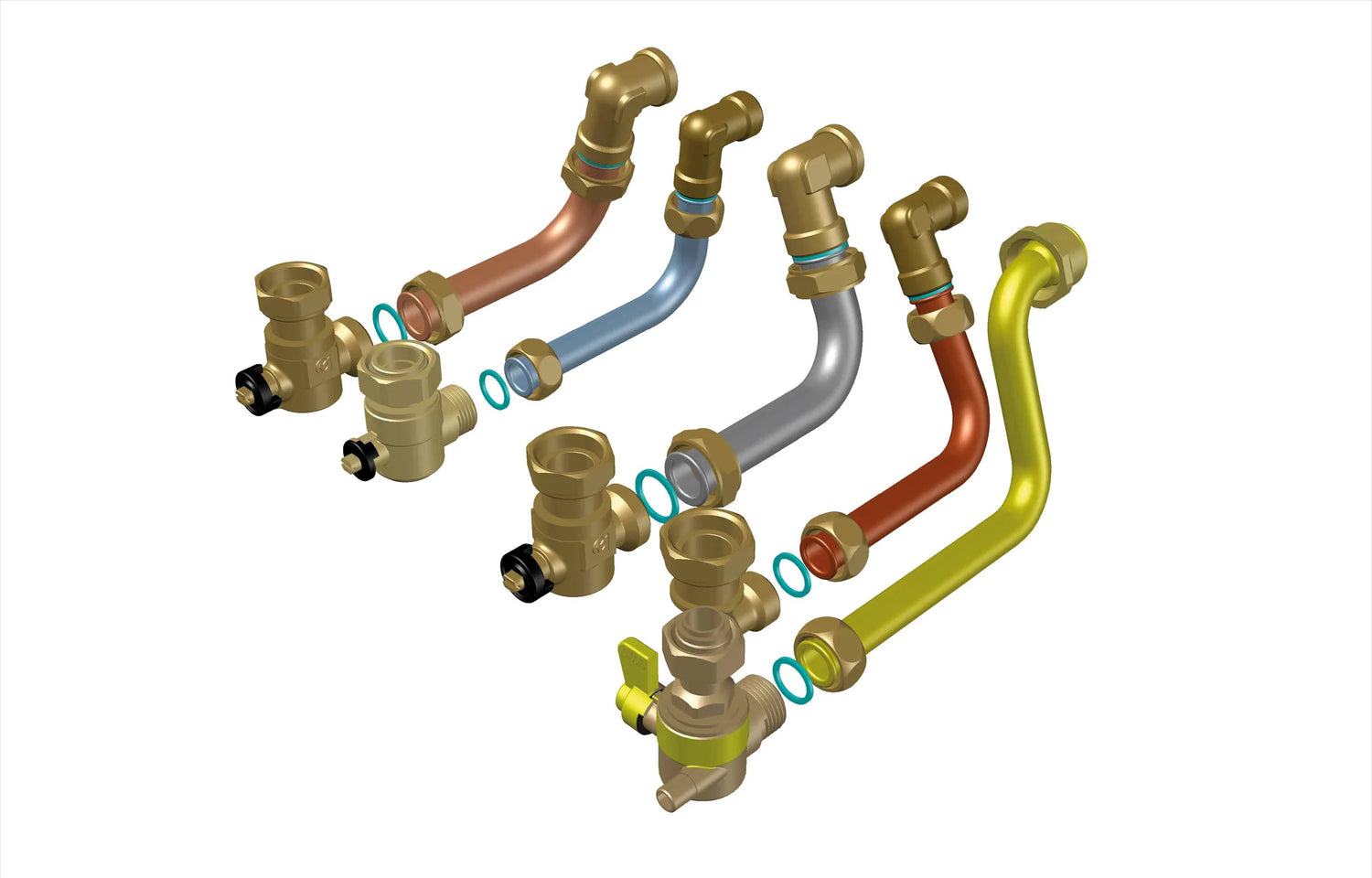 Tubulures express gamme THEMA Bas-NOx remplacement SD/SD + cache - Saunier Duval