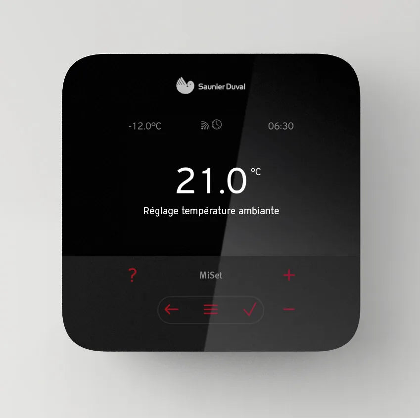 MiSet radio - Régulateur modulant, radio, programmable et connectable - Saunier Duval